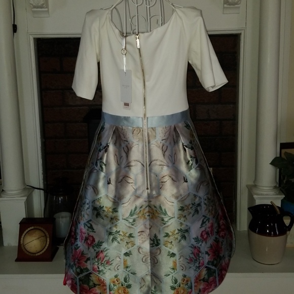 REFLECTION OF CHARACTER ❣️Ted Baker! Absolutely gorgeous dress, size 2 NWT - Picture 7 of 8